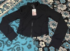 Gihuo Women's Athletic Full Zip Lightweight Workout Jacket with Thumb Holes