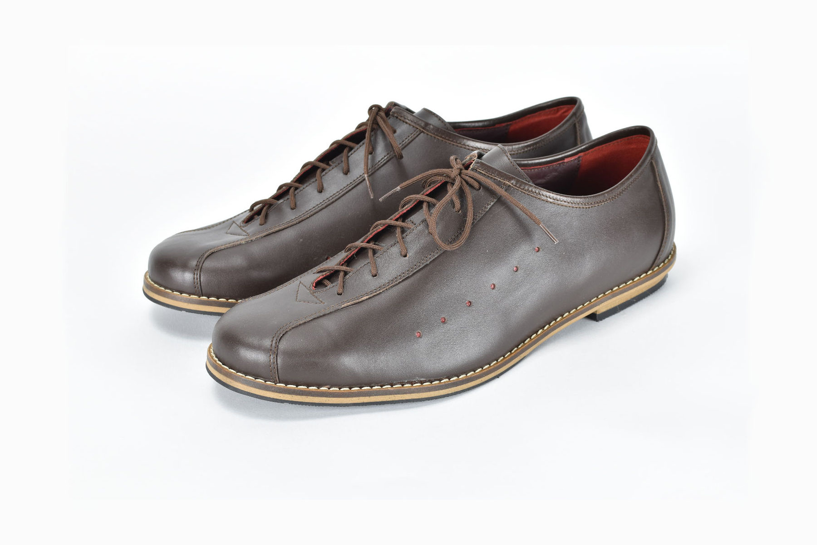 VV Classics in stile vintage in pelle scarpe da ciclismo in Marroneemod. VV Classics in stile vintage in pelle scarpe da ciclismo in Marroneemod.