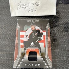 2006-07 UD - SP Game Used - Authentic Fabrics Jeff Carter AF-JC Patch 09/50