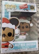 Funko Pop! Figura Vinilo Disney Holiday Mickey Mouse Pan de Jengibre NUEVA CON Protector