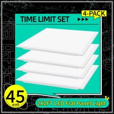 2x2 FT LED Flat Panel Troffer Light,0-10V Dimmable 45W Recessed Back-lit Fixture