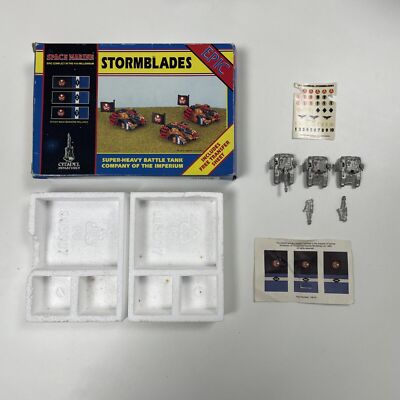 Warhammer 40k Epic Space Marine Stormblades Super Heavy Komplett In Box Vintage