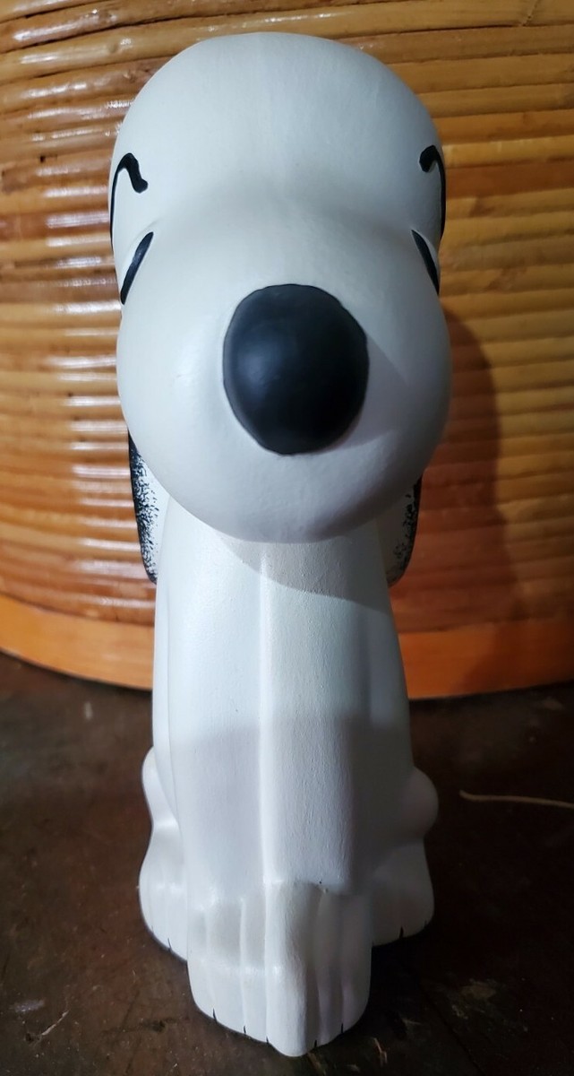 Vintage 1968 Handmade Handpainted Snoopy Peanuts Ceramic