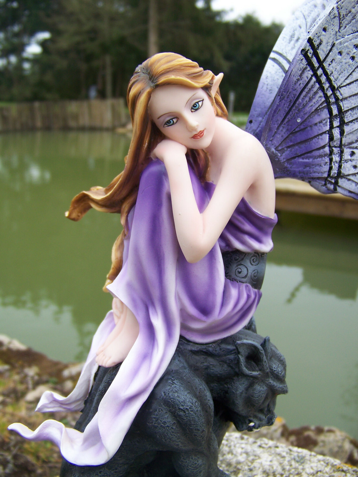 Figurine Fée Elfe Heroic Fantasy – Avec Diadème – Statue Résine Merveilles6172