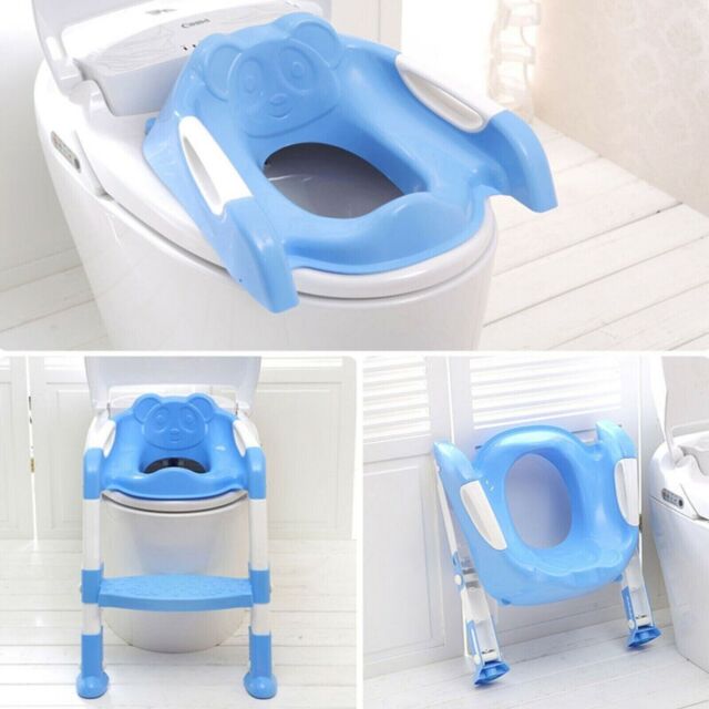 Children's Baby Step Ladder Potty Training Seat for Toilets - Blue Children's Baby Step Ladder Potty Training Seat for Toilets - Blue
