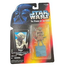 Star Wars Yoda With Jedi Trainer Backpack & Gimer Stick Action Figure Kenner NIP