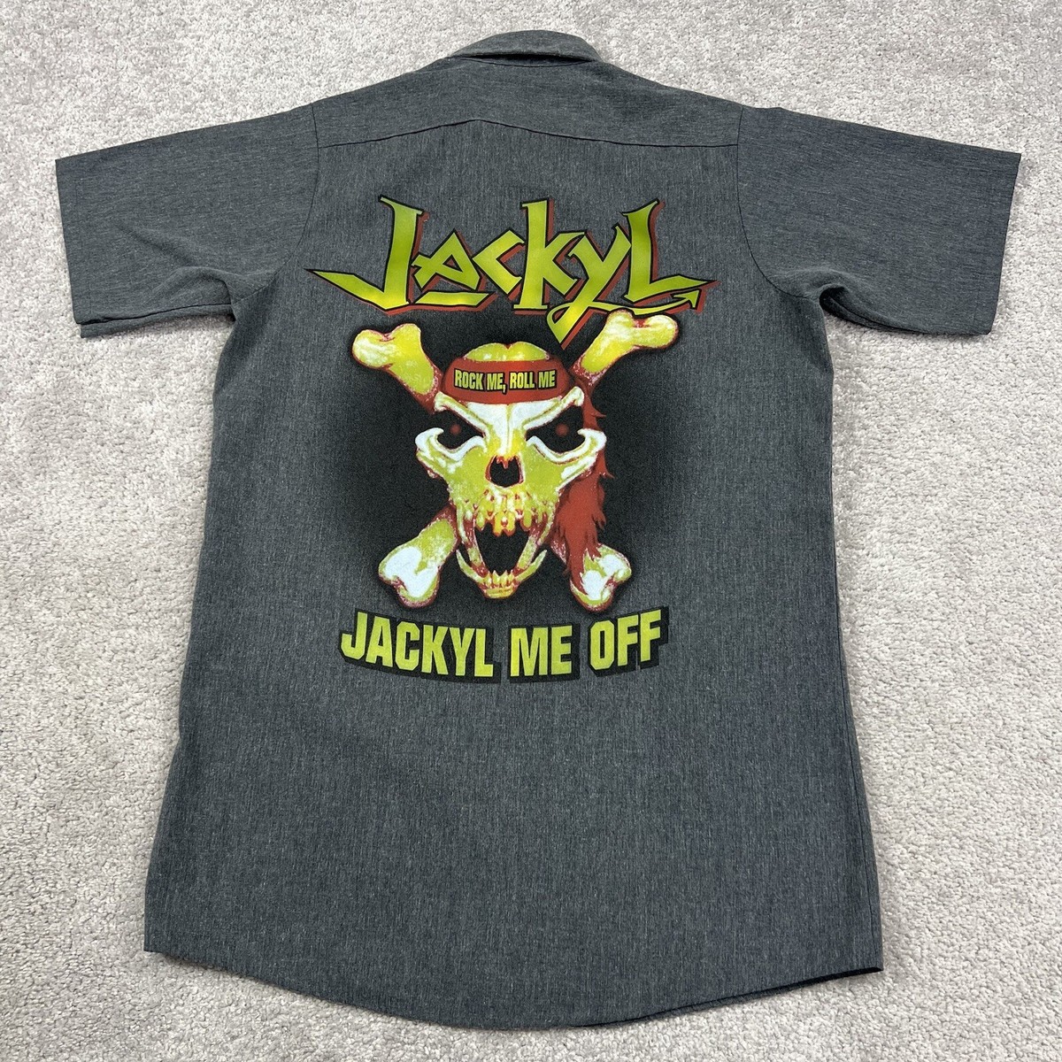 Jackyl Shirt Adult Small Band Concert Stagehand Mechanics Work