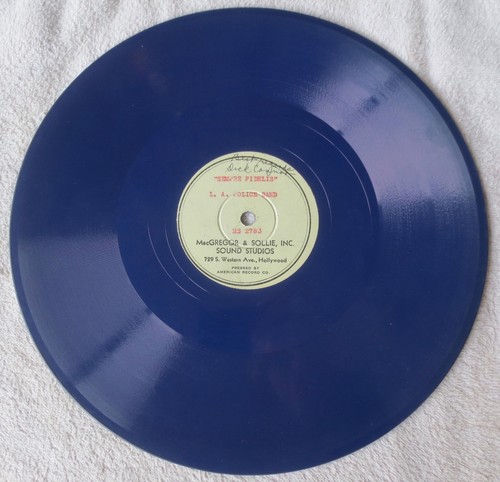 LAPD Los Angeles Police Band - Sempre Fidelis / Hot Trombone - Blue Shellac 78 - Bild 2 von 2