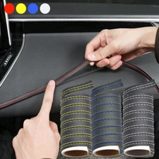 2M Leather Car Dashboard Decor Line Strip Sticker Moulding Trim DIY Accessories