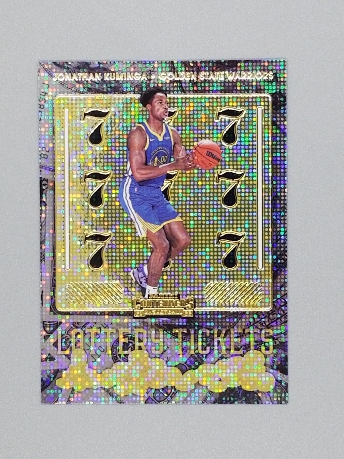 2021-22 Panini Contenders Lottery Ticket #7 Jonathan Kuminga Rookie RC Warriors