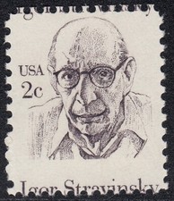 USA Erreur MISPERF 1845, 1982 Igor Stravinsky VFNH
