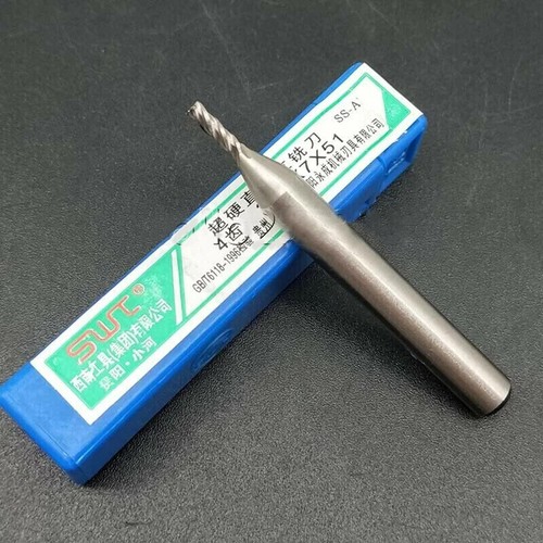 5pcs 2mm 4Flute 2×6×7×51mm×4F HSS Aluminium CNC End Mill Cutter (SWT) - Picture 2 of 5