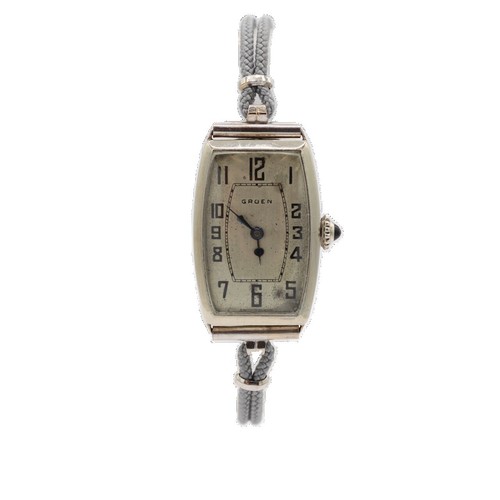 Gruen Watch Mother of Pearl Face Gold Tone Womens Stainless  display picture 1