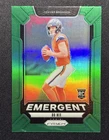 2024 Panini Prizm - Emergent Bo Nix #3 Green Prizm (RC) - 8