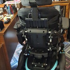 Adult Electric/Battery Power Wheelchair w/ Joystick Controller, Indoor, Black