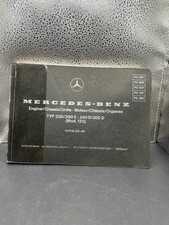 Mercedes Benz Typ 230 280e-240d 300d Engine Parts Manual Mod 123 Catalog B