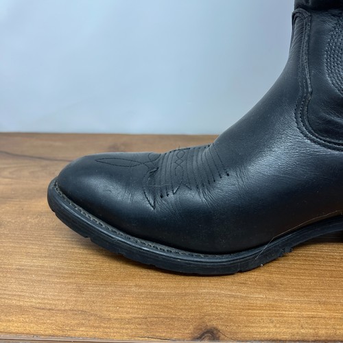 Stivali da cowboy Double H uomo taglia 10,5 EE western da lavoro in pelle nera - Foto 14 di 24