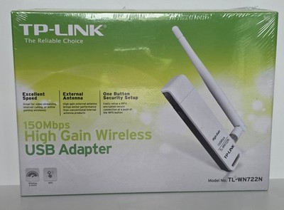 TP-Link TL-WN722N Ver 2.1 Wireless USB Adapter 150Mbps High Gain NIB
