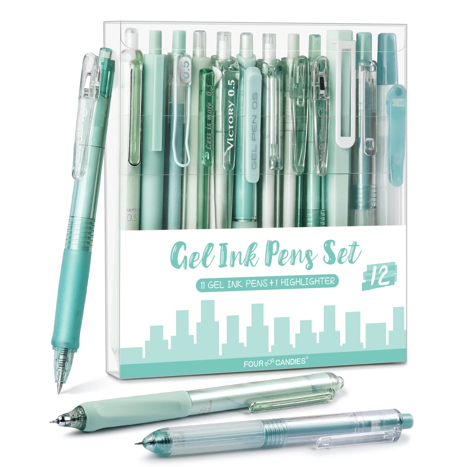 Stylos neutres indispensables pour organiser vos cours et révisions, lot de 12