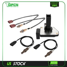 For 02-2005 Audi Allroad Quattro 4pcs Oxygen o2 Sensor + Mass Airflow MAF Sensor