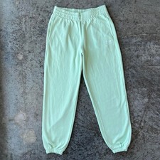 Adidas Originals Women Fleece Jogger Sweatpants Mint Green Size Medium Trefoil