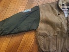 East West Vintage Leather Mens Aviator Bomber Jacket Nappa Leather Size LG — photo 3