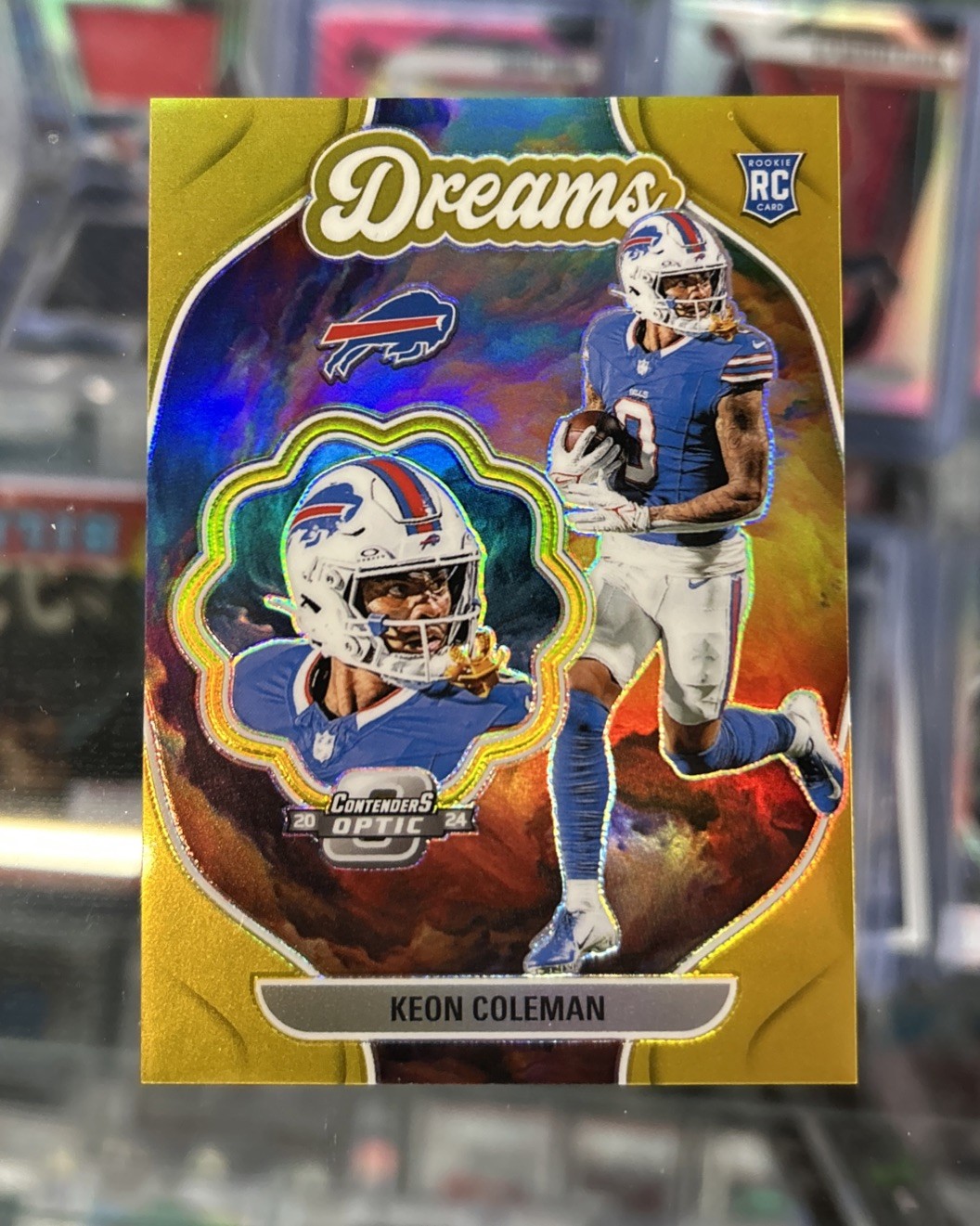 2024 Contenders Optic Football Keon Coleman Dreams SSP Gold #02/10 Bills RC