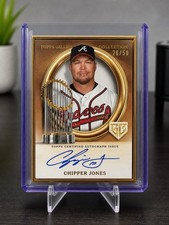 🔥 2024 Topps Gilded Chipper Jones Auto /50 Gilded Champions Braves HOF SSP