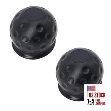 2pcs Trailer Hitch Ball Cover,2 Inch Black Traction Ball Protector, Universal