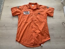 Vintage 1970s Freeport Speedway Auto Races Mechanic Shirt Sz Medium Estate
