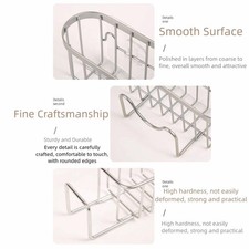 Stainless Steel Suction Cup Sponge Holder with Fast-drain Design