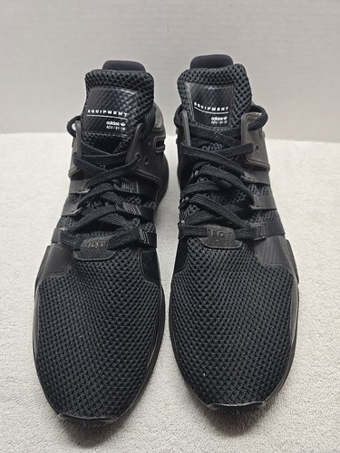 Herren Größe 9 Adidas EQT Support ADV Core Schwarz Niedrig Laufen Turnschuhe BA8329 - Bild 3 von 12