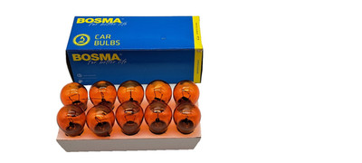 10 Stück Bosma 12V 21W BA15s Fassung ORANGE Glühlampe Blinker Lampe Kugellampe