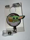 New Disney Retractable Reel Pull Badge Holder Mandalorian Grogu in Pod Star Wars — photo 3