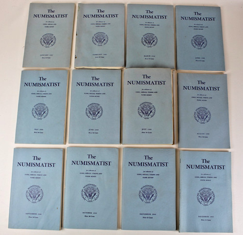 Jan-Dec 1960 12 Issues The Numismatist American Numismatic Association Monthly