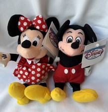 Vintage Mickey And Minnie Mouse Retired Plushies