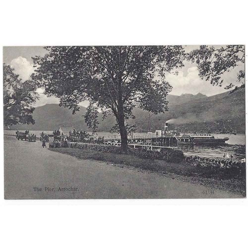 ARROCHAR Dampfgarer am Pier, JB White Postkarte Pub von McFarlane unbenutzt