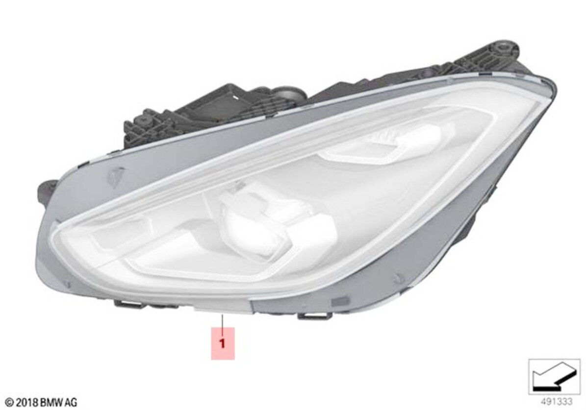 Genuine BMW Z4 G29 Z4 20i 30i Roadster Headlight Led Ahl High