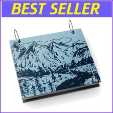 Stylish Race Bib Holder - Mountain Sketch Design for Athletic Achievers