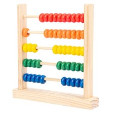 Wooden Abacus Educational Counting Frames Toy 50 Beads Math Tool Montessori