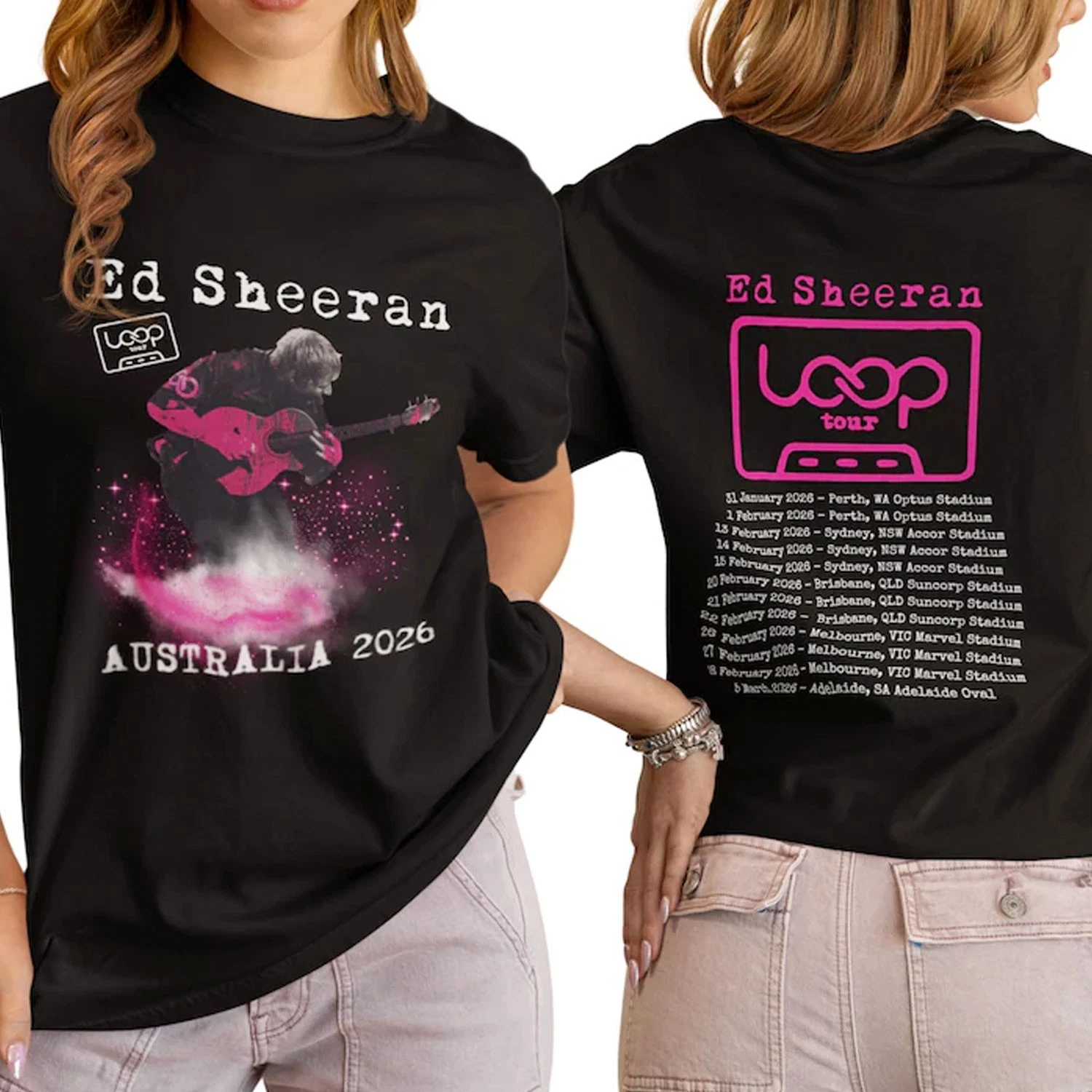 Ed Shee Australian Tour 2026 Double Sided T-Shirt