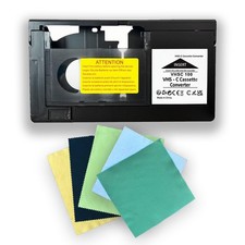 VHS-C to VHS Motorized Cassette Adapter - Tape Converter for Playback on Stan...