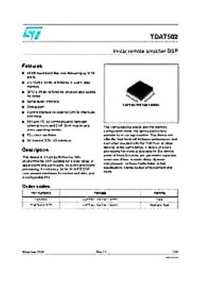 PHI/ST TDA7502 QFP44 IN-CAR REMOTE AMPLIFIER DSP #tp