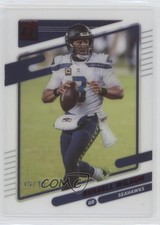 2021 Panini Clearly Donruss Red 15/49 Russell Wilson #42 0t50
