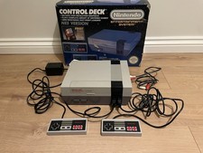 Nintendo NES Console With Controllers And Box Working