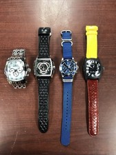 Lot of 4- Invicta Watch Project Watches AS-IS, Non Working