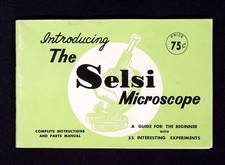 Introducing the SELSI Microscope Complete Instructions Parts Manual 1960's Japan
