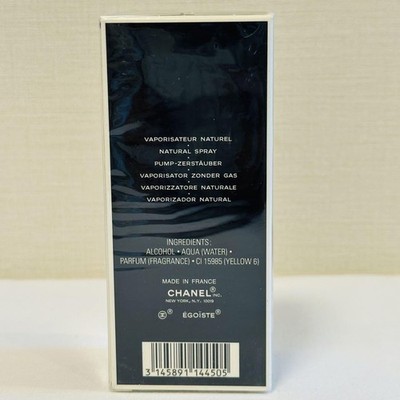 CHANEL EGOISTE Eau de Toilette 1.7 fl oz Vintage Discontinued