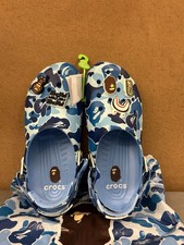 Bape x Crocs Classic Clog  Oxygen  Blue Men  s/Women  s Full Size