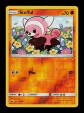 Stufful 55/111 Pokemon Crimson Invasion Holo Trading Card TC
